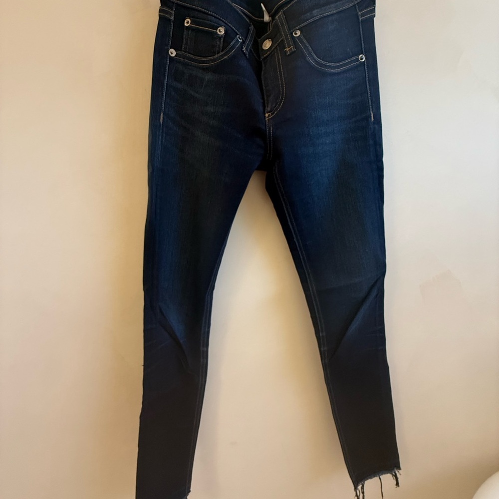 rag & bone Blue Skinny Jeans with Modern Gradient